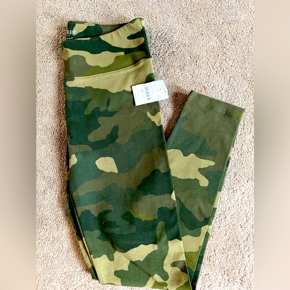 J.Crew camo leggings NWT